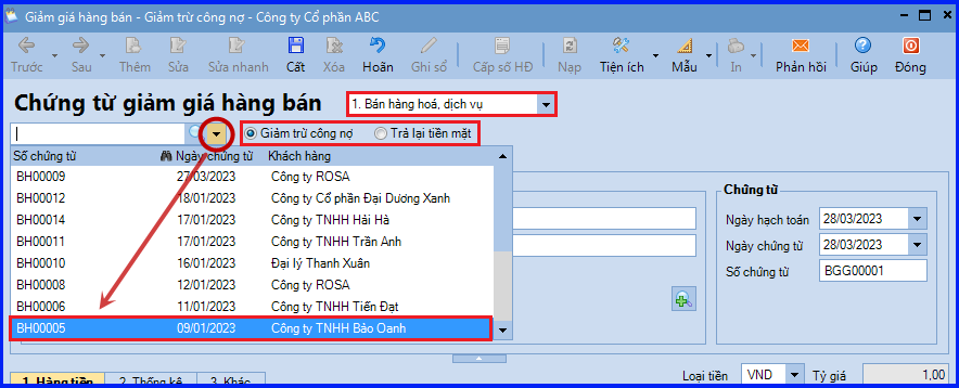 cach-hach-toan-ban-hang-co-giam-gia-hang-ban-2 Hạch toán bán hàng có giảm giá hàng bán trên misa 2