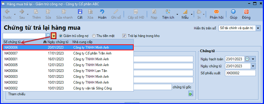 cach-hach-toan-xuat-tra-lai-hang-da-mua-tren-misa-2 Cách hạch toán xuất trả lại hàng đã mua trên Misa 2