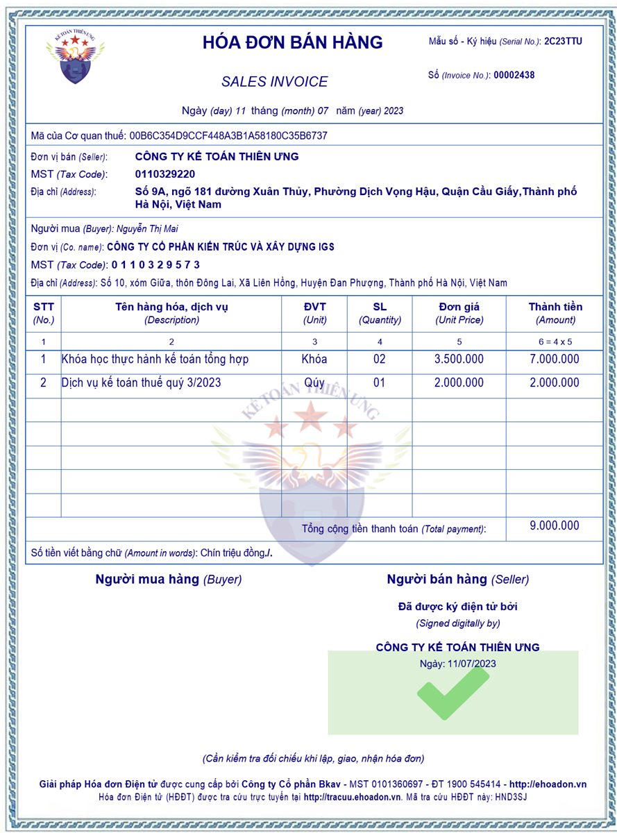 Cách lập hóa đơn bán hàng điện tử