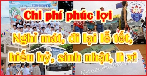 Chi phí phúc lợi nghỉ mát cho nhân viên Chi phí phúc lợi nghỉ mát cho nhân viên