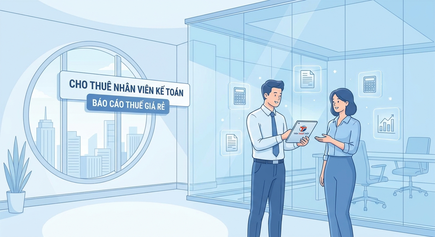 Tân Thuế Việt: Cho thuê nhân viên kế toán báo cáo thuế giá rẻ, uy tín