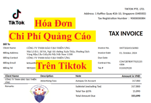 hoa don chi phi quang cao tiktok
