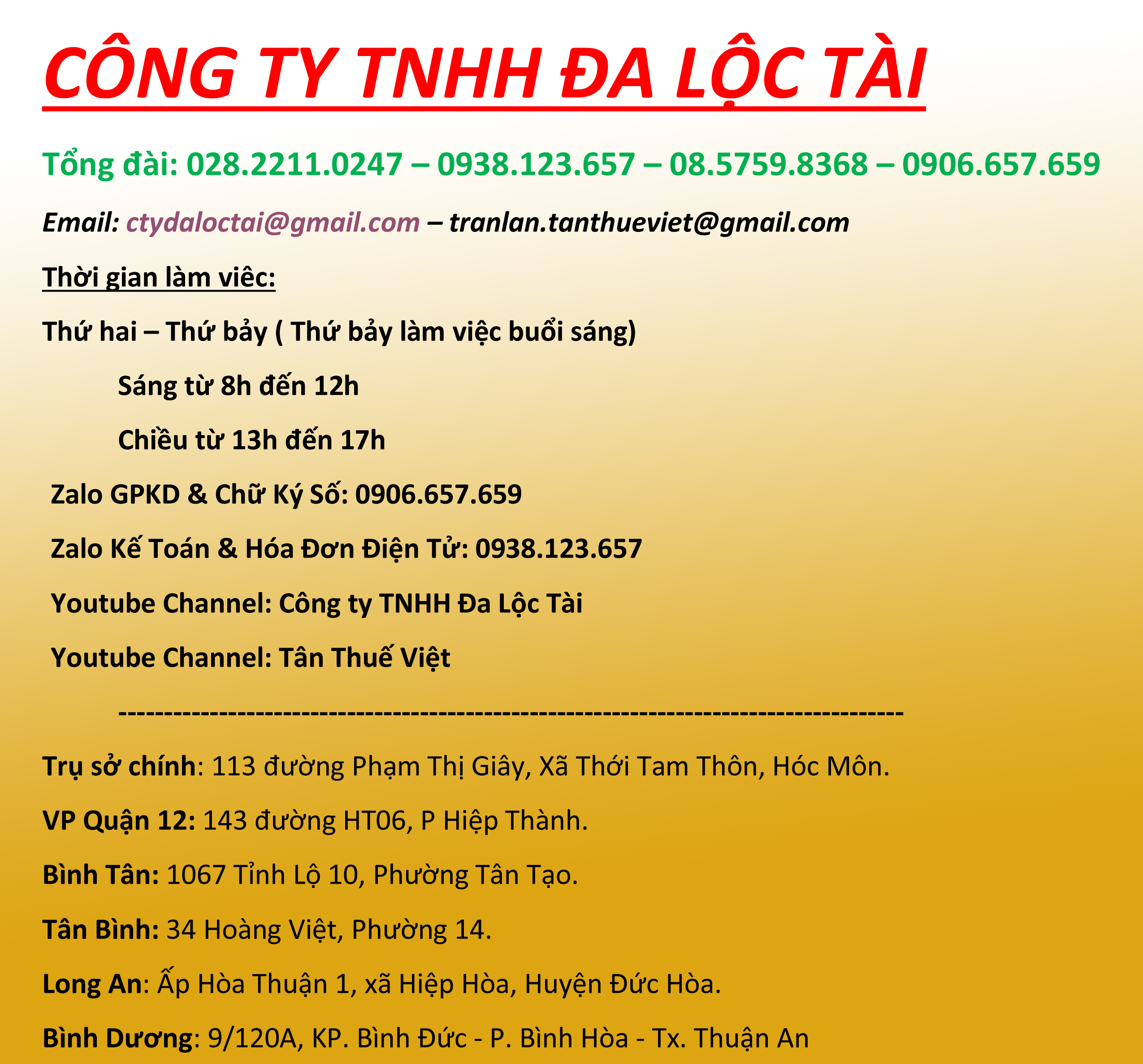 Liên hệ dich vu ke toan công ty TNHH Tân Thuế Việt