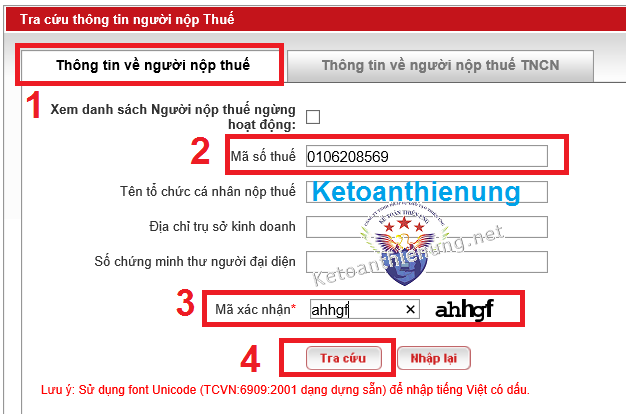 mã chương nộp thuế mã chương nộp thuế