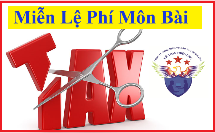 Miễn lệ phí môn bài Miễn lệ phí môn bài