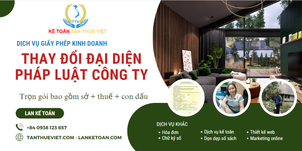 Thay đổi đại diện pháp luật
