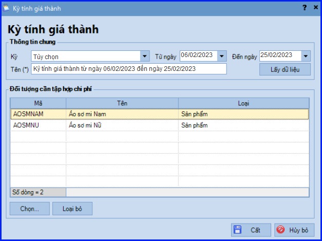 tinh-gia-thanh-theo-phuong-phap-gian-don-tt133-14 Cách tính giá thành theo phương pháp giản đơn trên Misa theo TT 133 13
