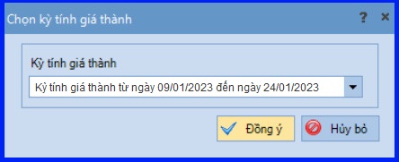 Cách tính giá thành theo phương pháp giản đơn trên Misa theo Thông tư 200 15